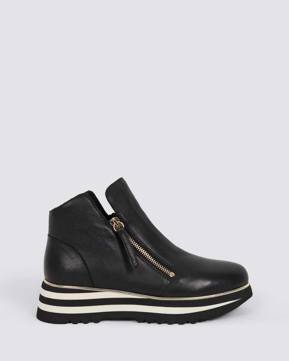 EVOL PLATFORM ANKLE BOOTS BLACK