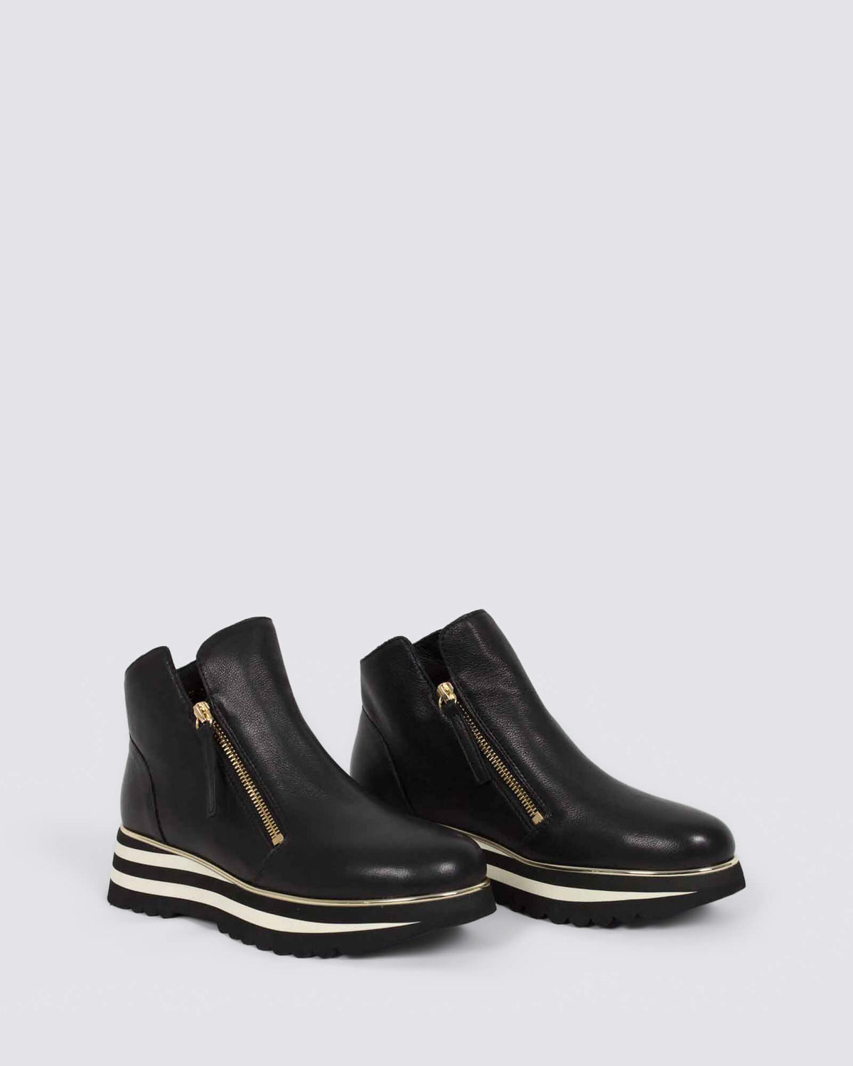 EVOL PLATFORM ANKLE BOOTS BLACK