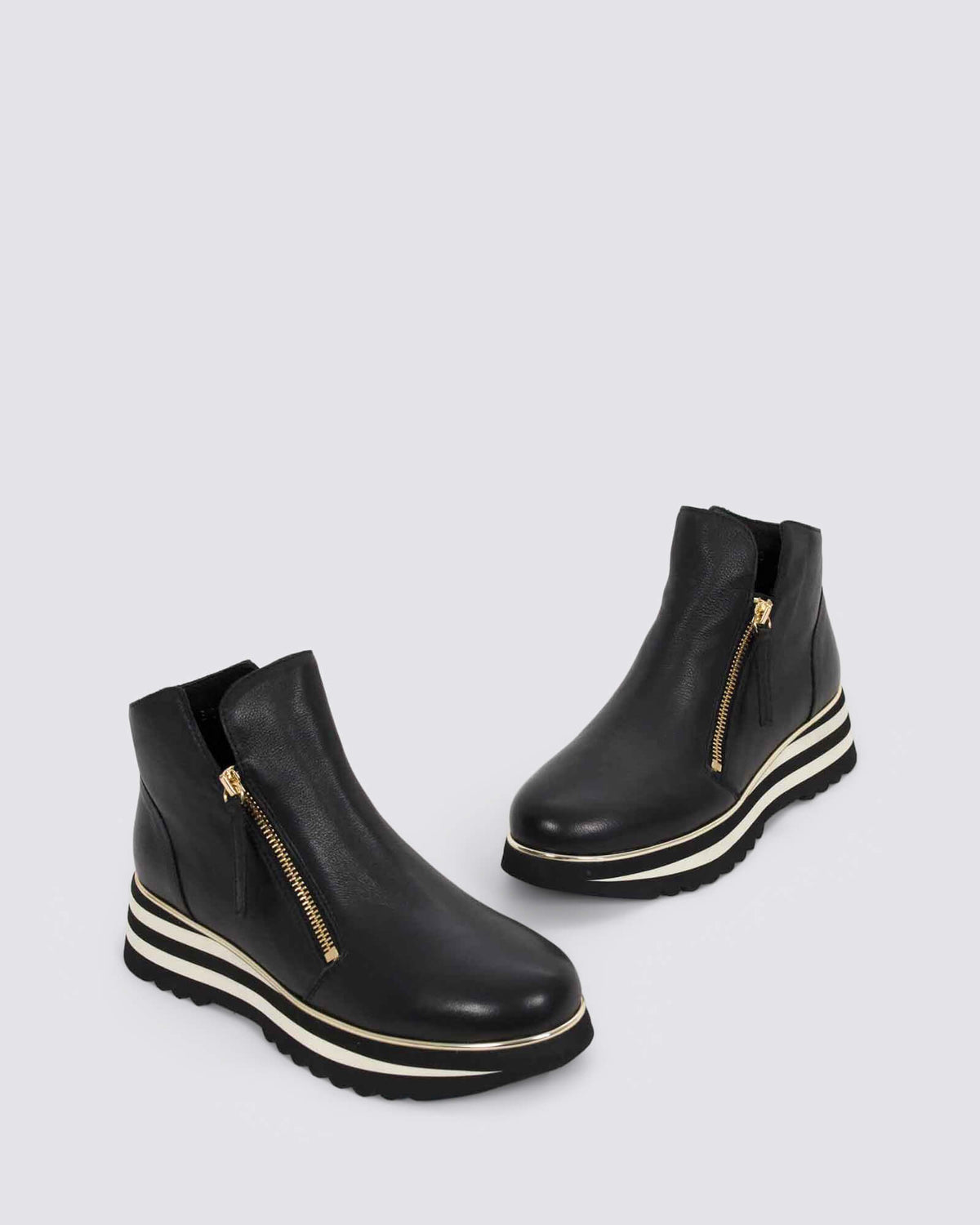 EVOL PLATFORM ANKLE BOOTS BLACK
