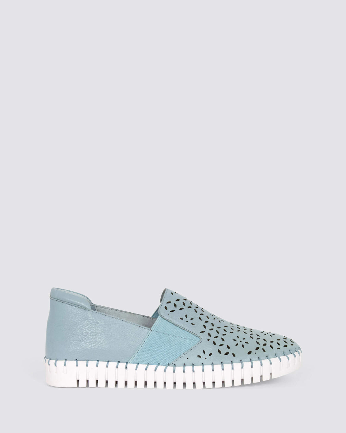 HAREL FLATS DENIM LEATHER