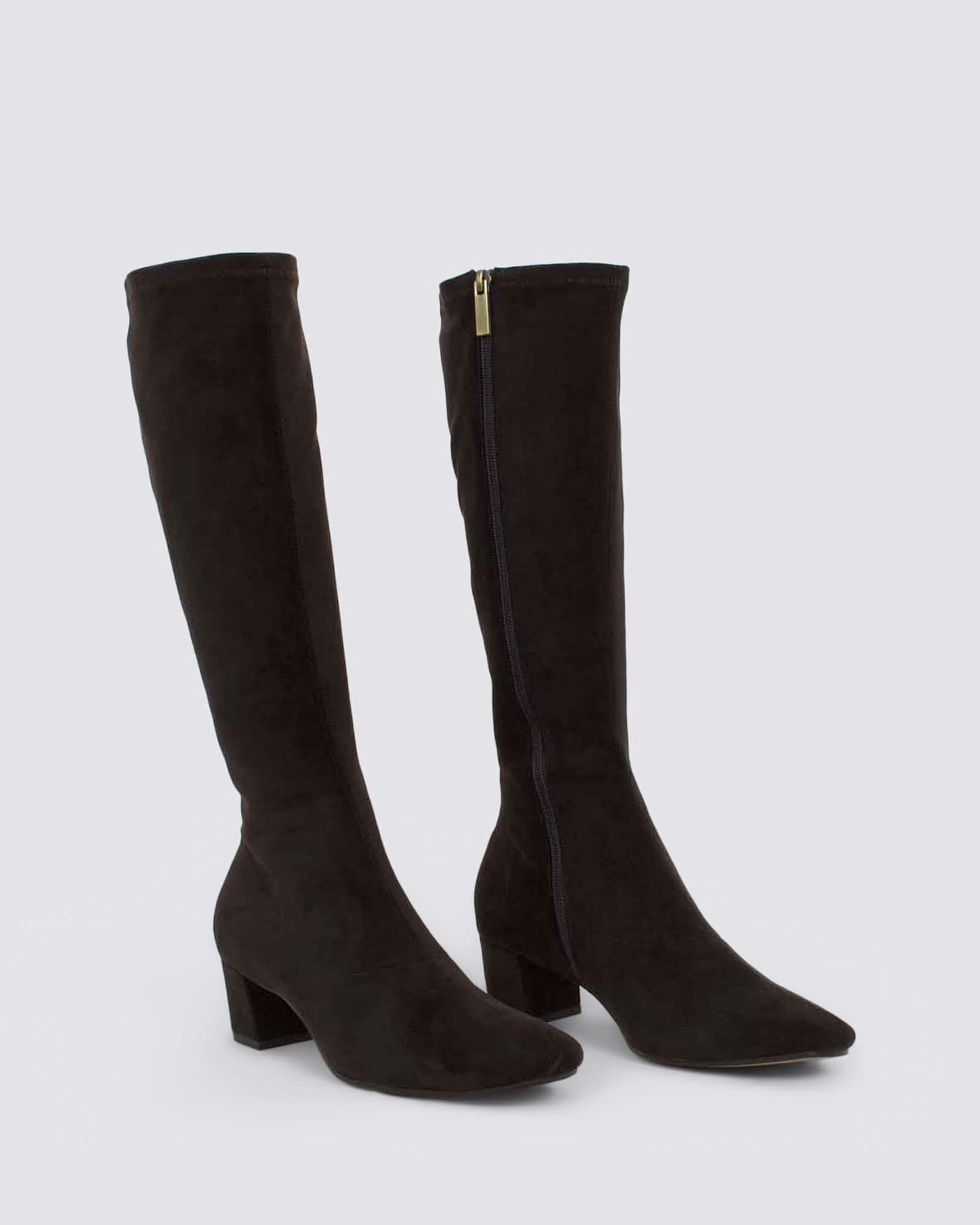 HAYLEYS KNEE HIGH CHOCOLATE STRETCH