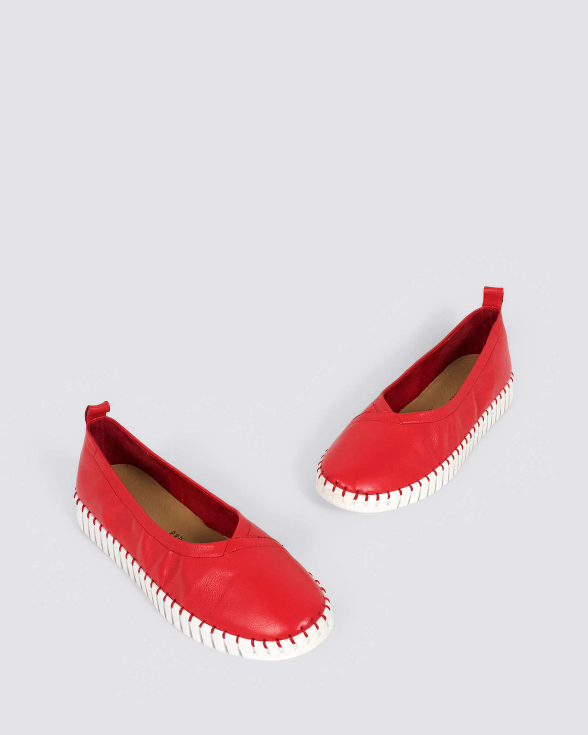 HEATON FLATS RED LEATHER