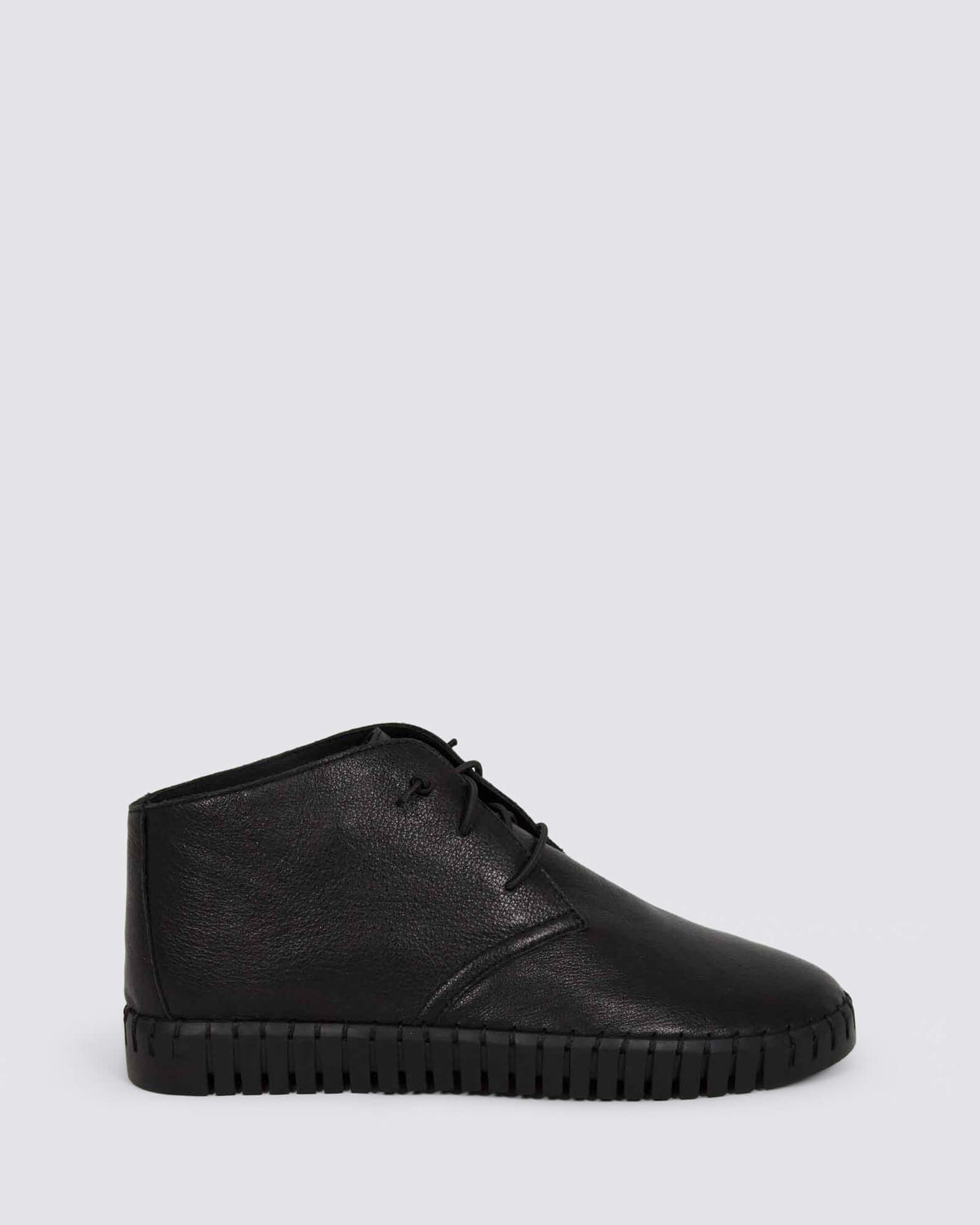 HELKI FLATS BLACK LEATHER