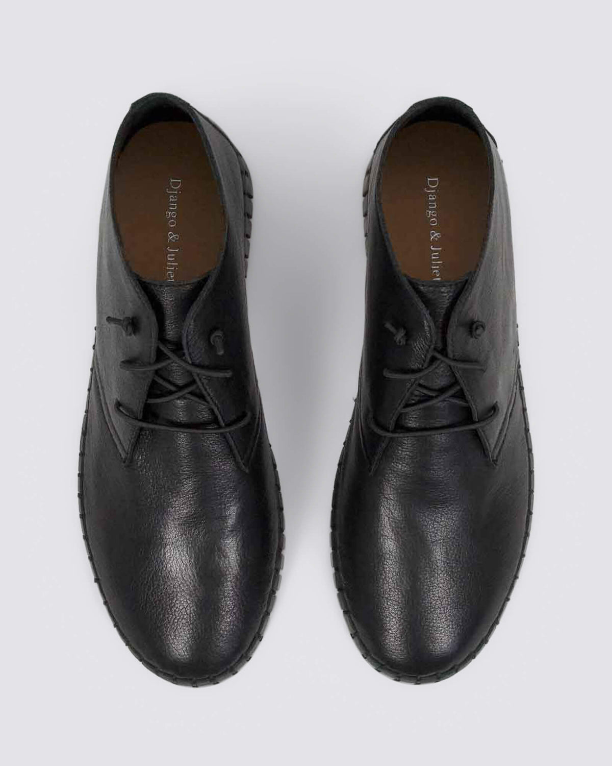 HELKI FLATS BLACK LEATHER