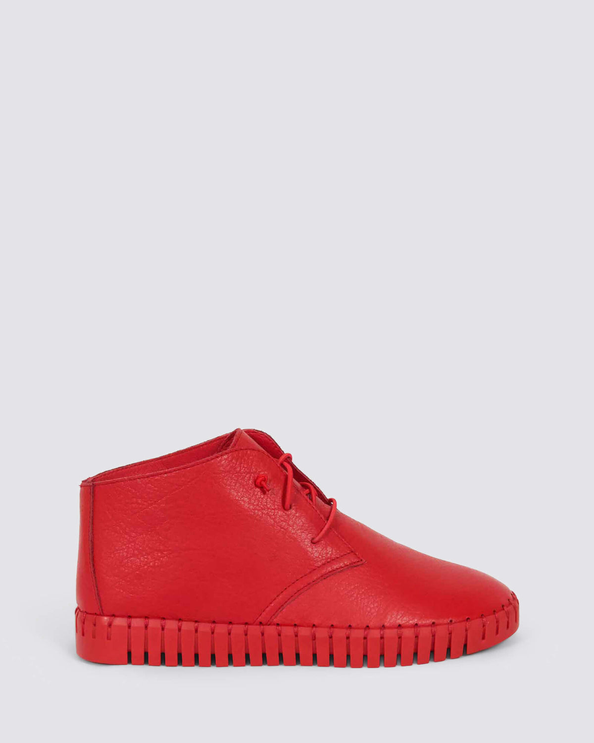 HELKI FLATS RED/RED LEATHER
