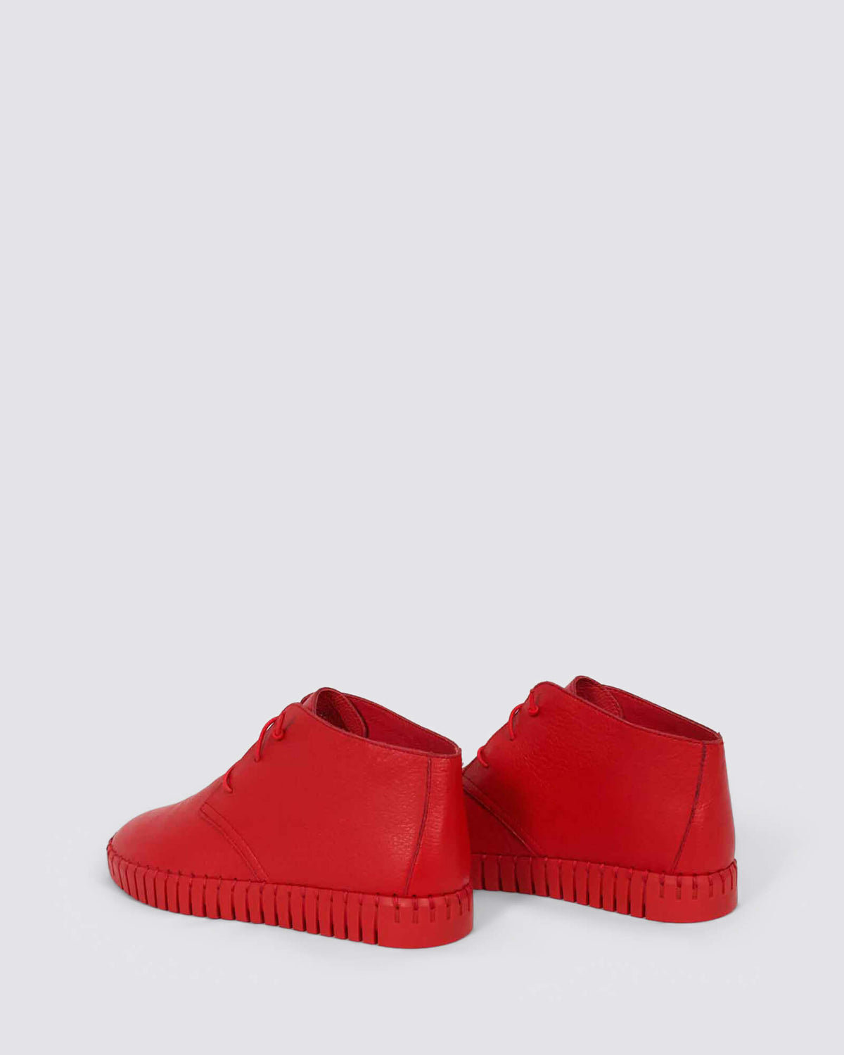 HELKI FLATS RED/RED LEATHER