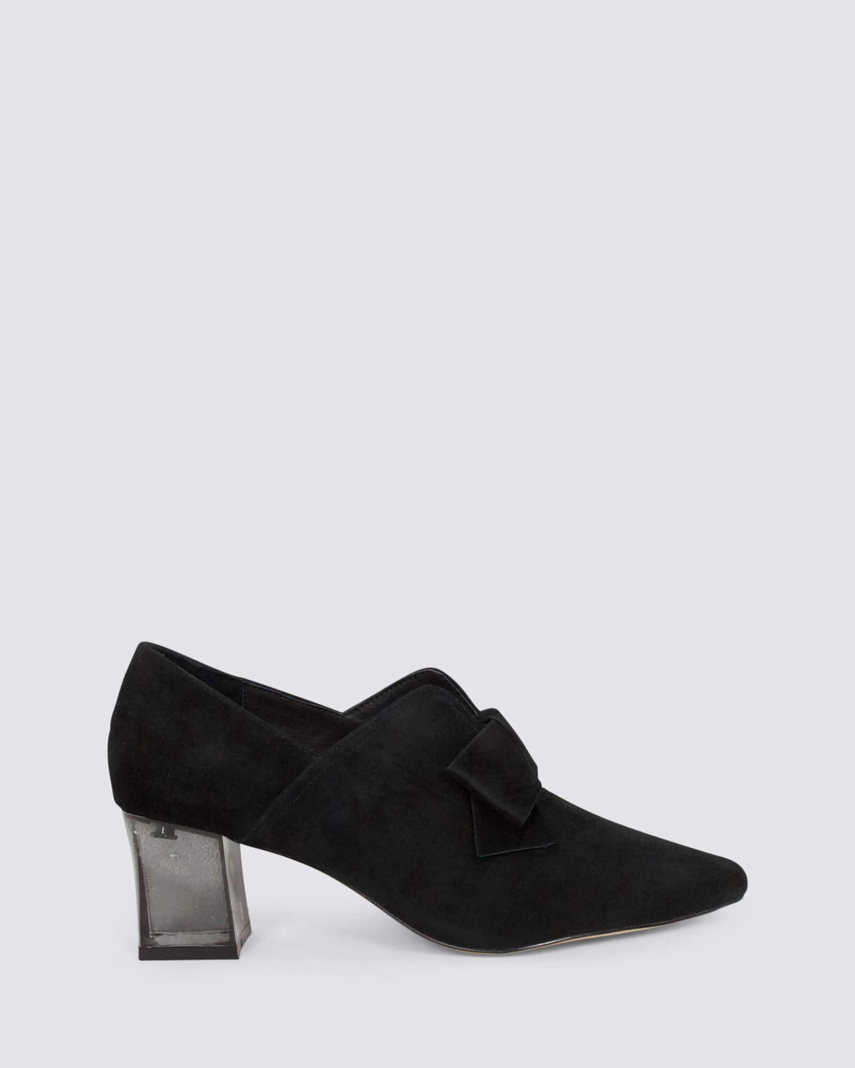 HOSPET HEELS BLACK SUEDE