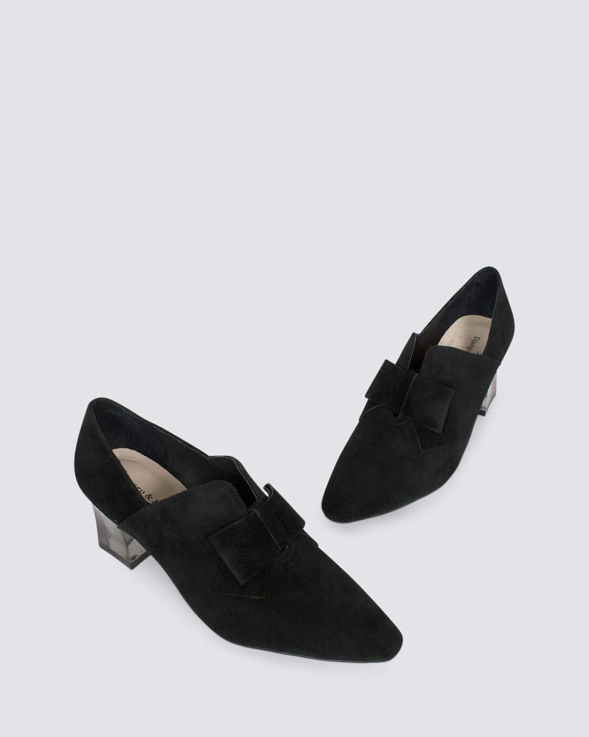 HOSPET HEELS BLACK SUEDE