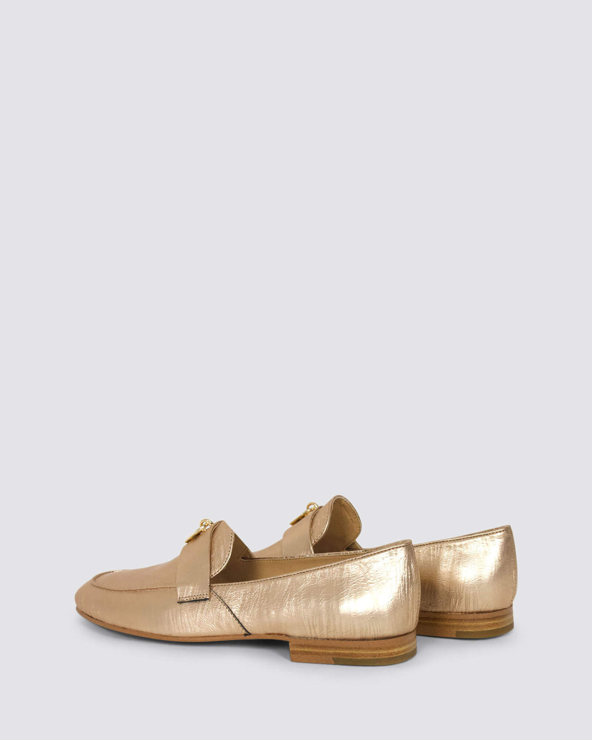 IBETTO LOAFERS CHAMPAGNE LEATHER