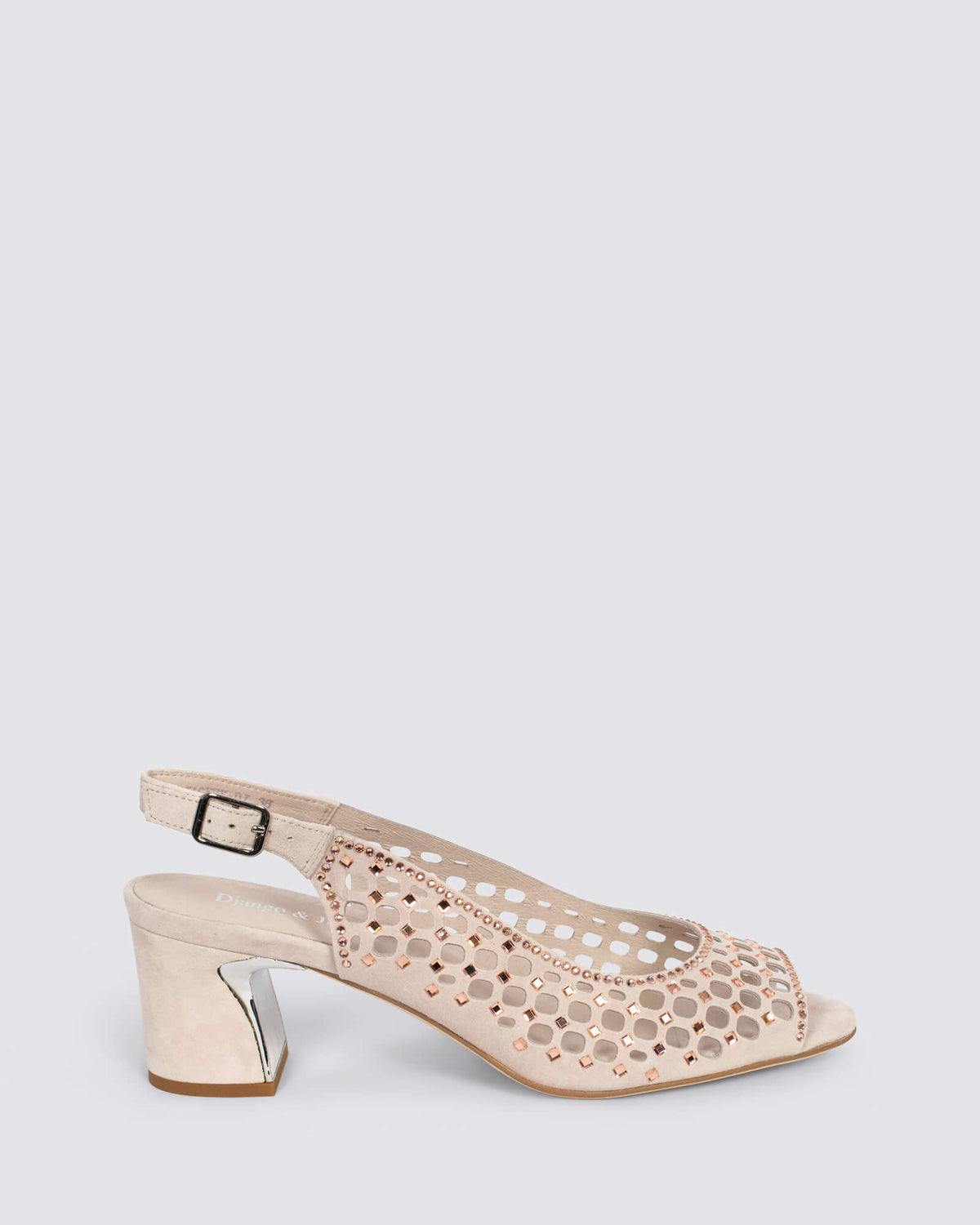JACKEY SLINGBACK HEELS NUDE ROSE