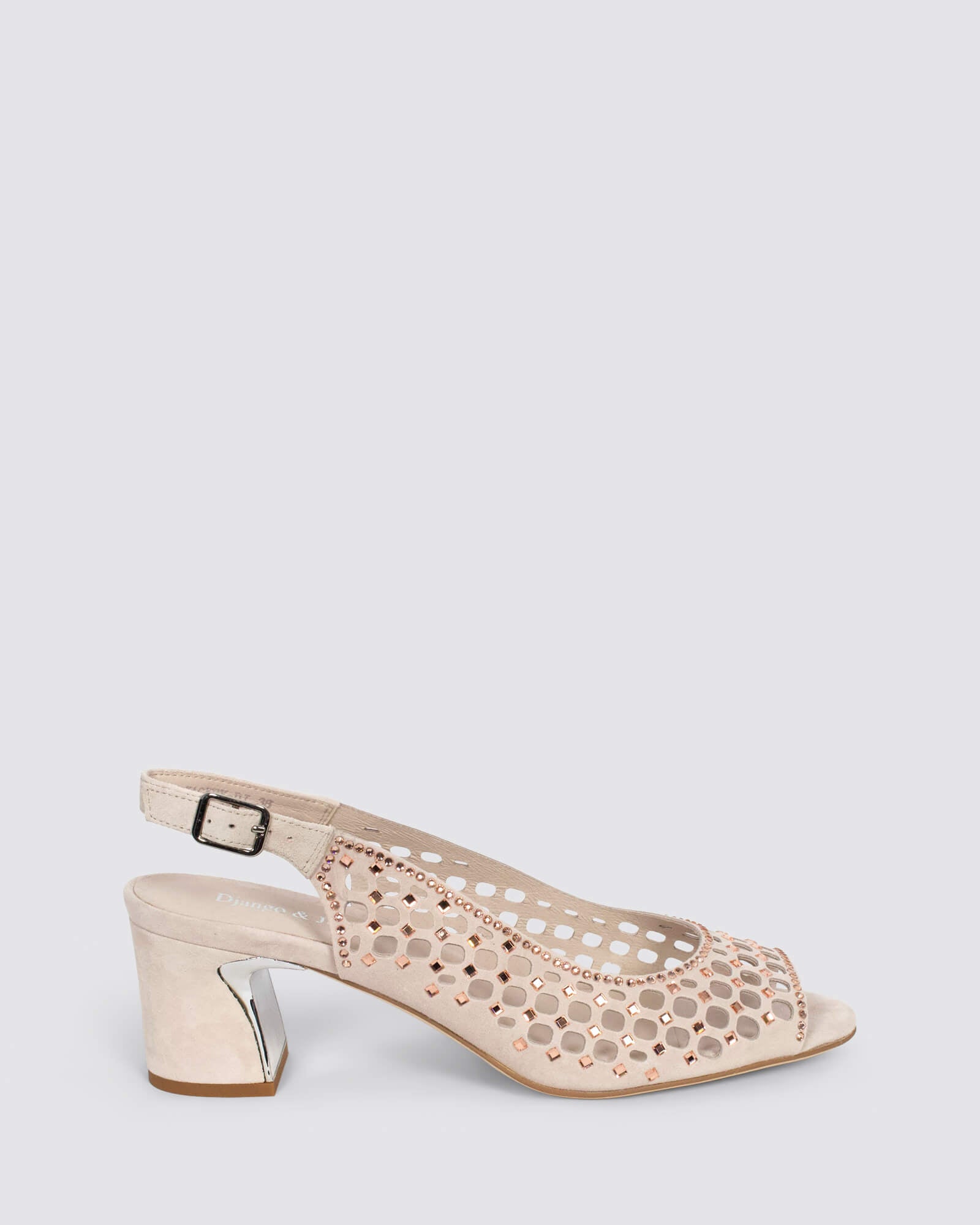 JACKEY SLINGBACK HEELS NUDE ROSE