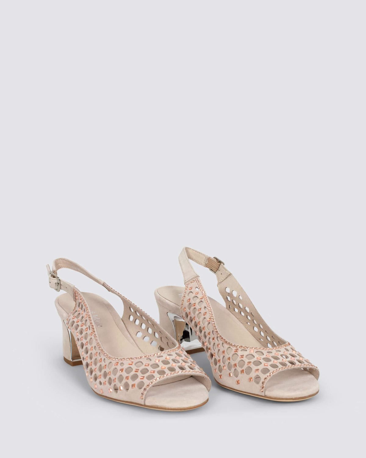 JACKEY SLINGBACK HEELS NUDE ROSE