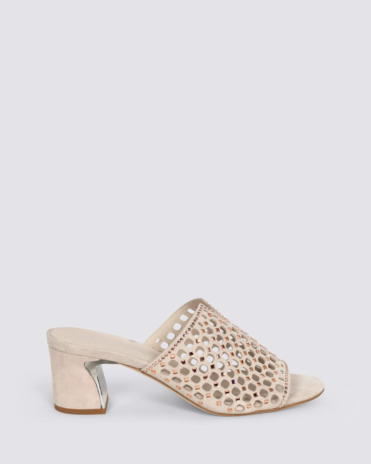 JENIE HEELED MULES NUDE ROSE
