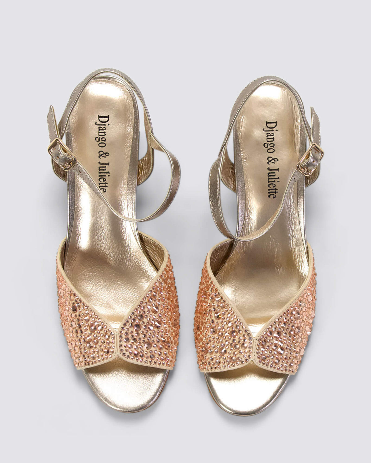 JUBA BLOCK HEELS CHAMPAGNE