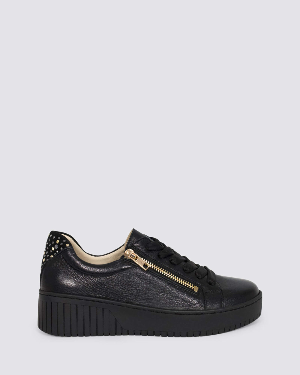 KEES SNEAKERS BLACK LEATHER