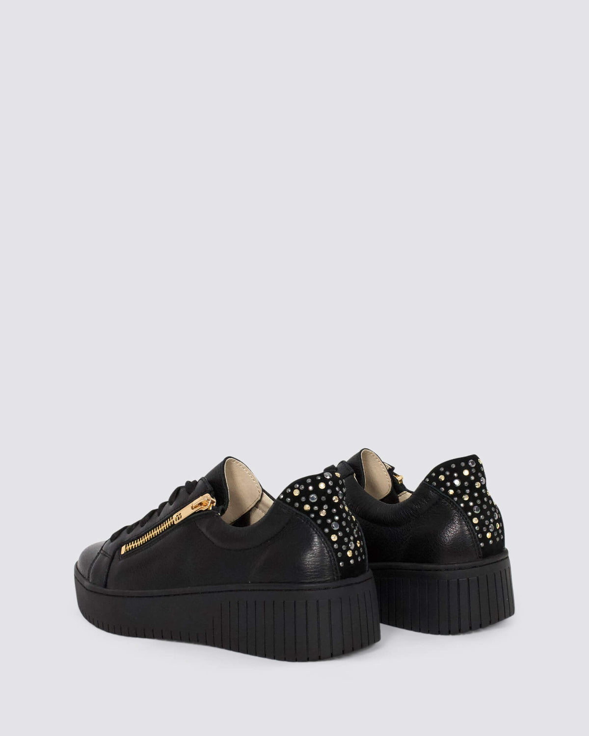KEES SNEAKERS BLACK LEATHER