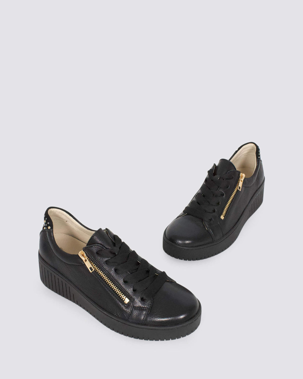 KEES SNEAKERS BLACK LEATHER