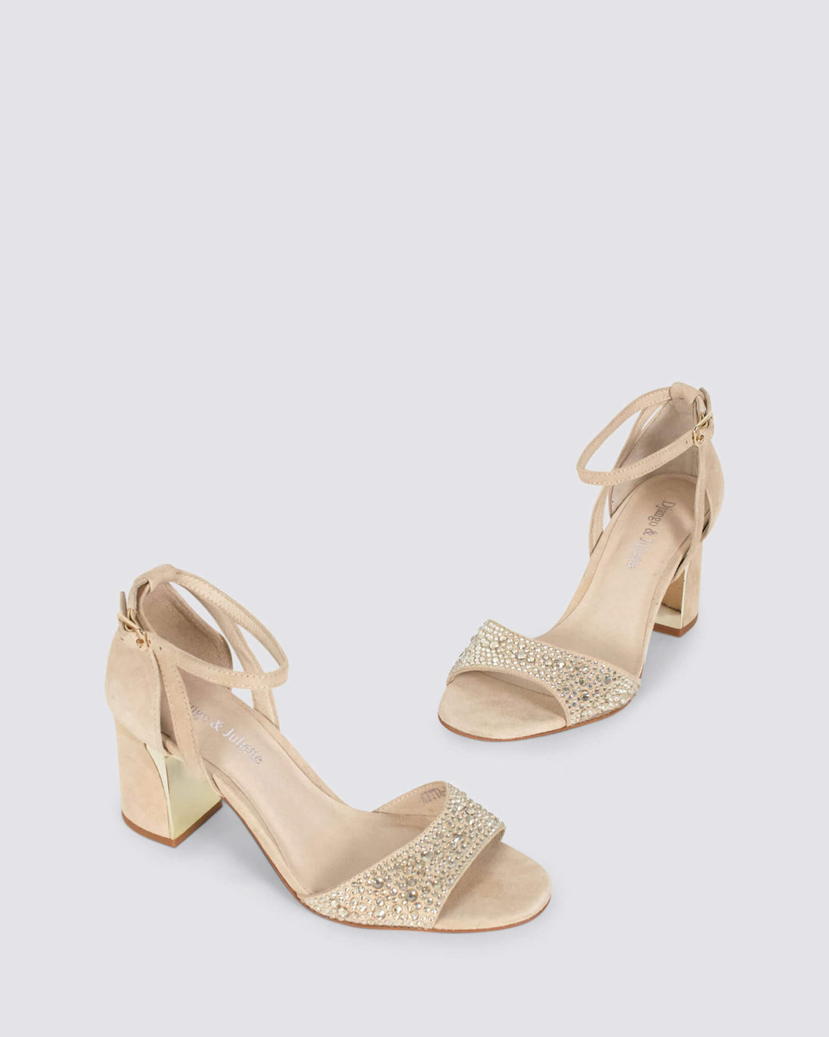 KITTA HEELS LATTE SUEDE JEWELS