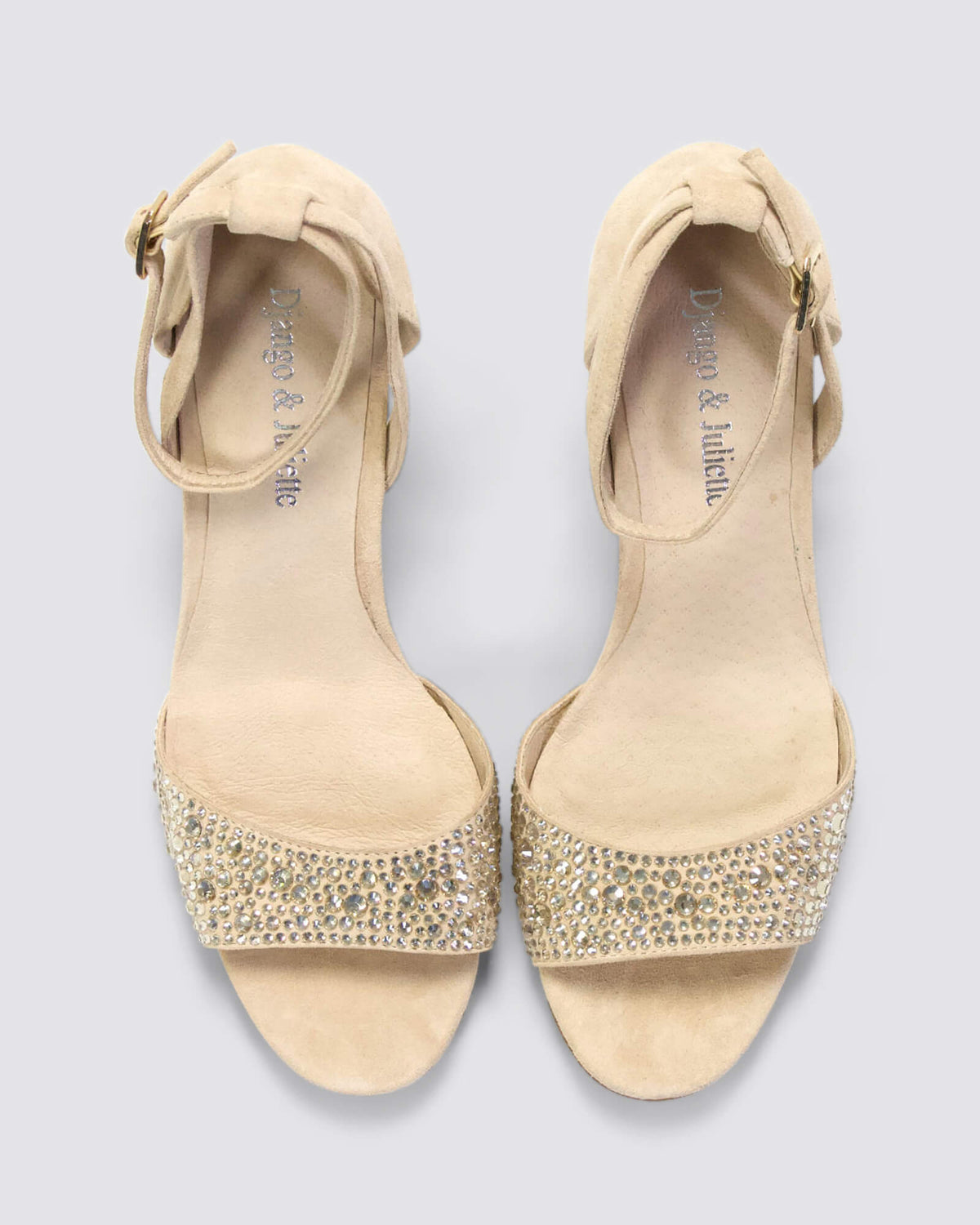 KITTA HEELS LATTE SUEDE JEWELS