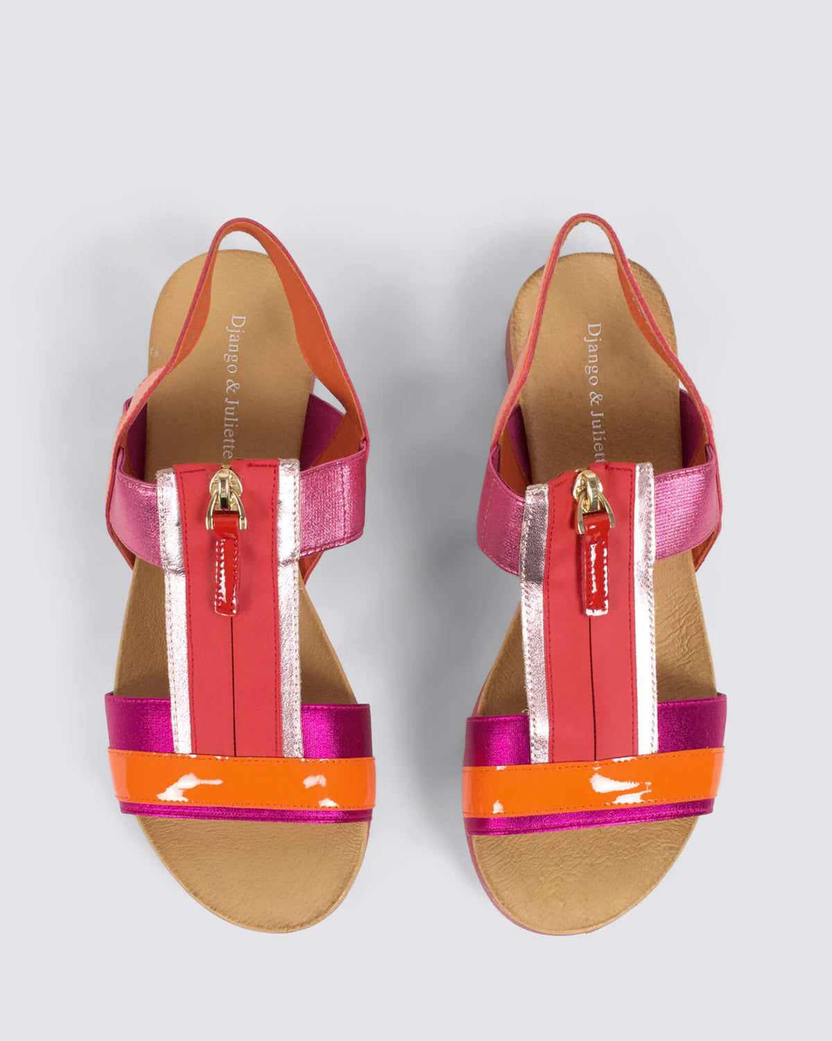 LEMPER SANDALS FUCHSIA ORANGE