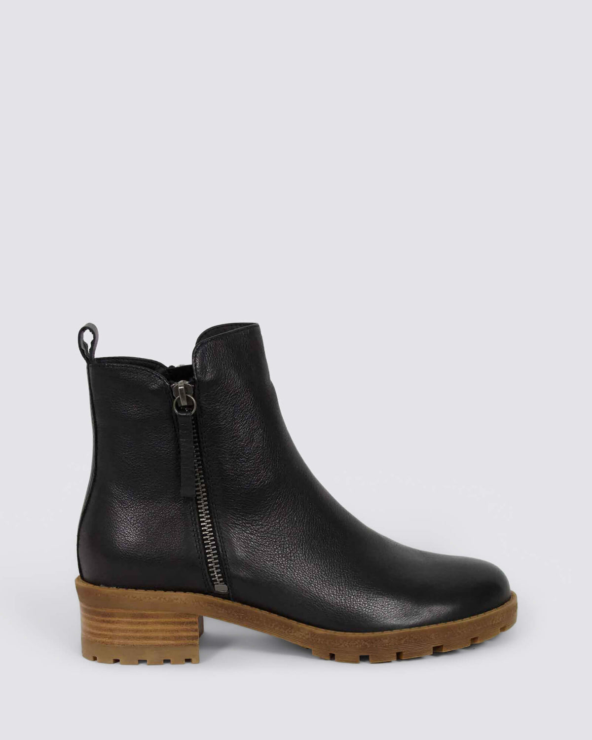 MARLIESO ANKLE BOOTS BLACK/NATURAL