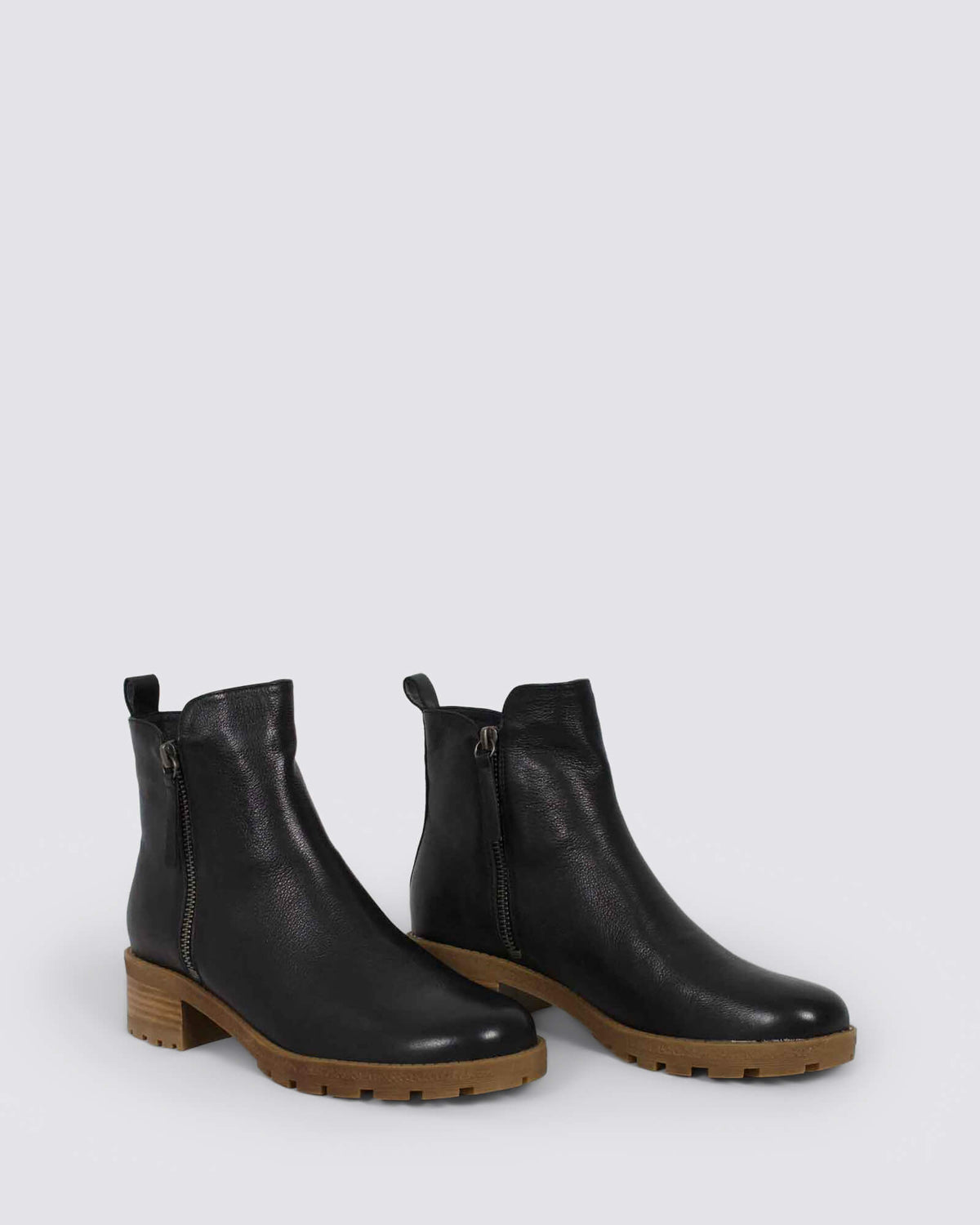 MARLIESO ANKLE BOOTS BLACK/NATURAL