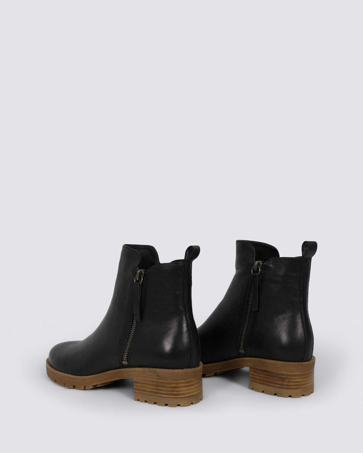 MARLIESO ANKLE BOOTS BLACK/NATURAL