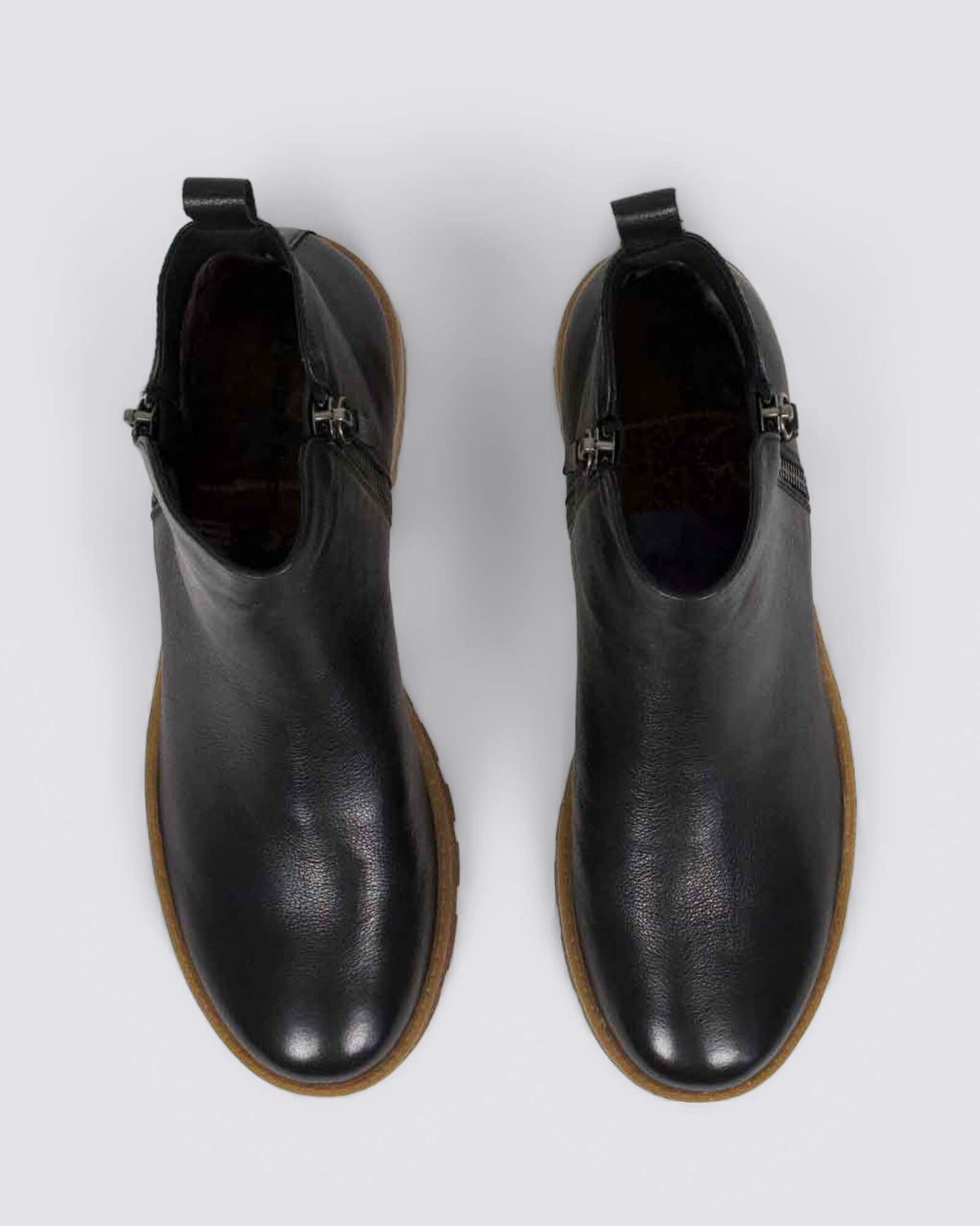 MARLIESO ANKLE BOOTS BLACK/NATURAL