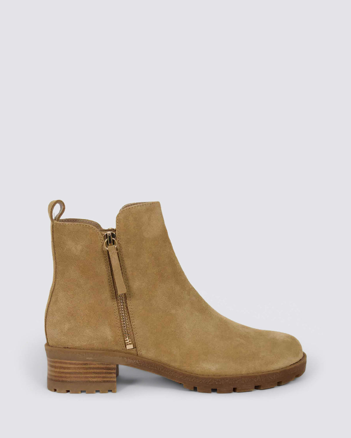 MARLIESO ANKLE BOOTS LIGHT CHOCOLATE