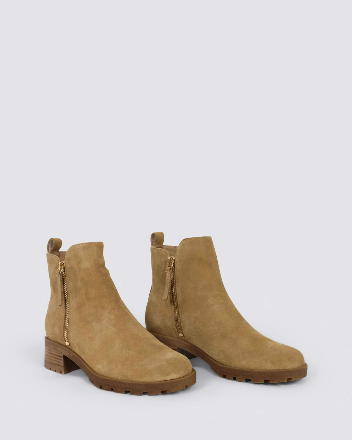 MARLIESO ANKLE BOOTS LIGHT CHOCOLATE