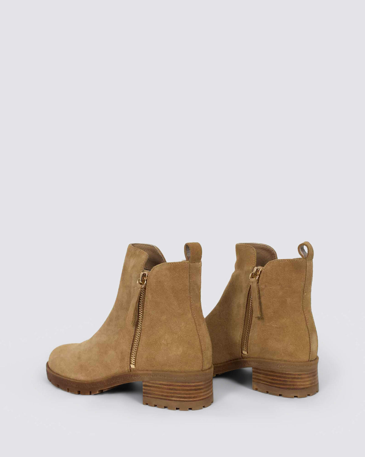 MARLIESO ANKLE BOOTS LIGHT CHOCOLATE