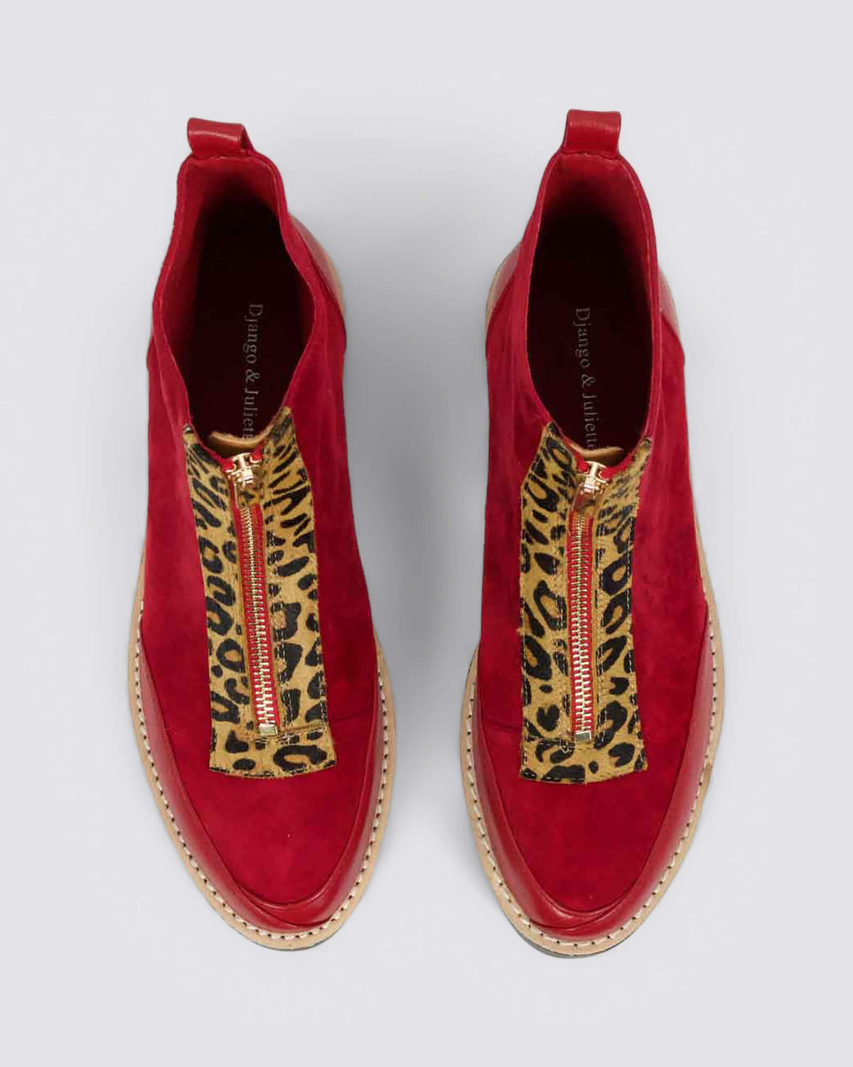 RENITA ANKLE BOOTS DARK RED MULTI