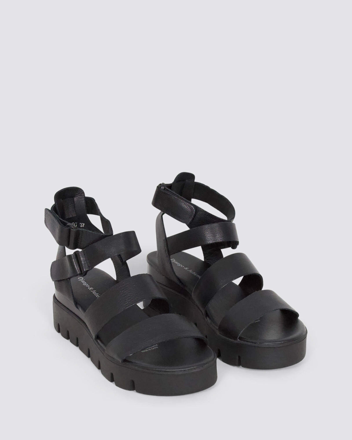 Django & Juliette Rhean Black | Wedges | Andrea Biani