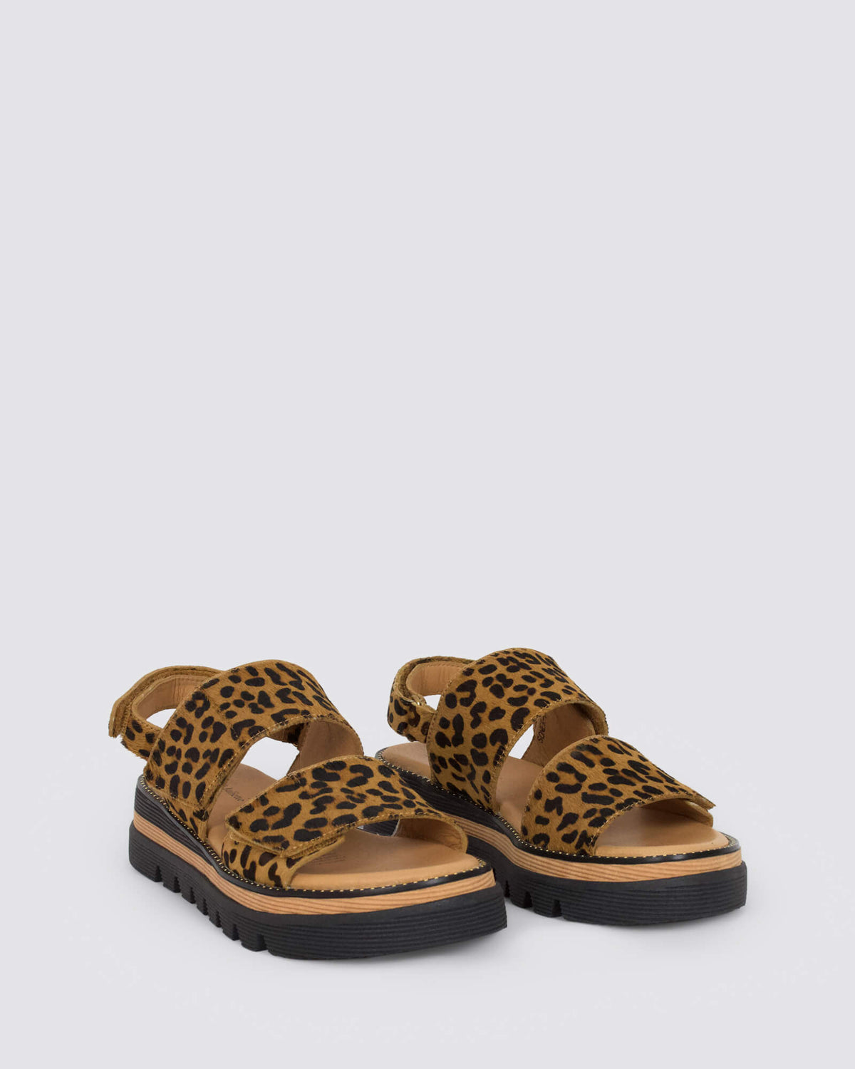 SONER SANDALS TAN LEOPARD