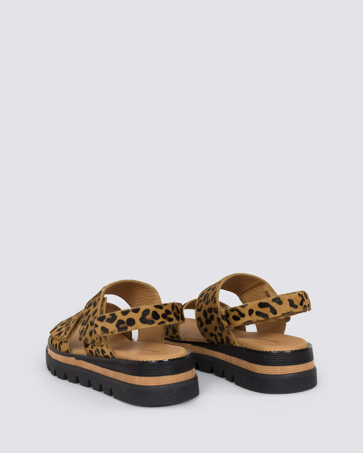 SONER SANDALS TAN LEOPARD