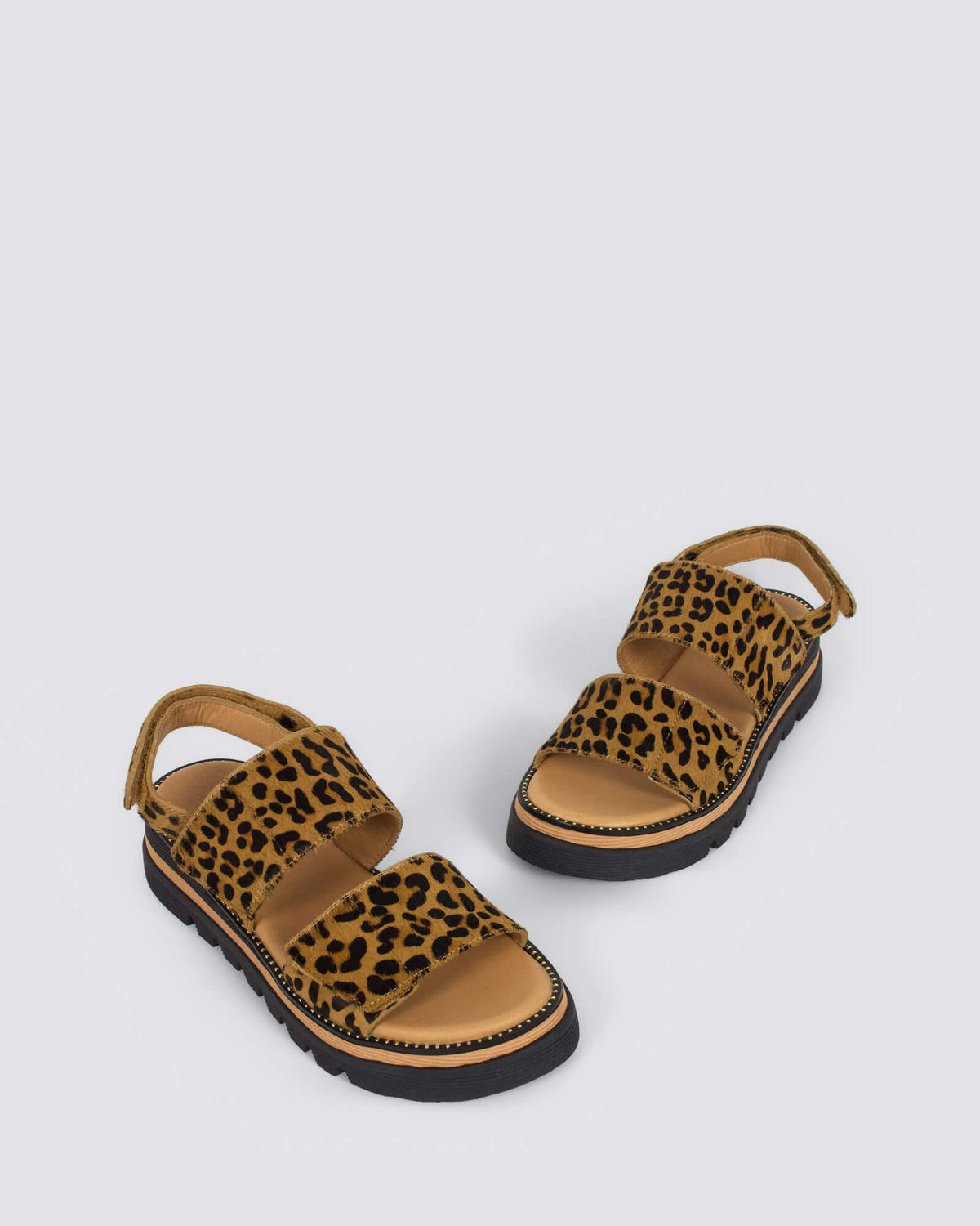 SONER SANDALS TAN LEOPARD