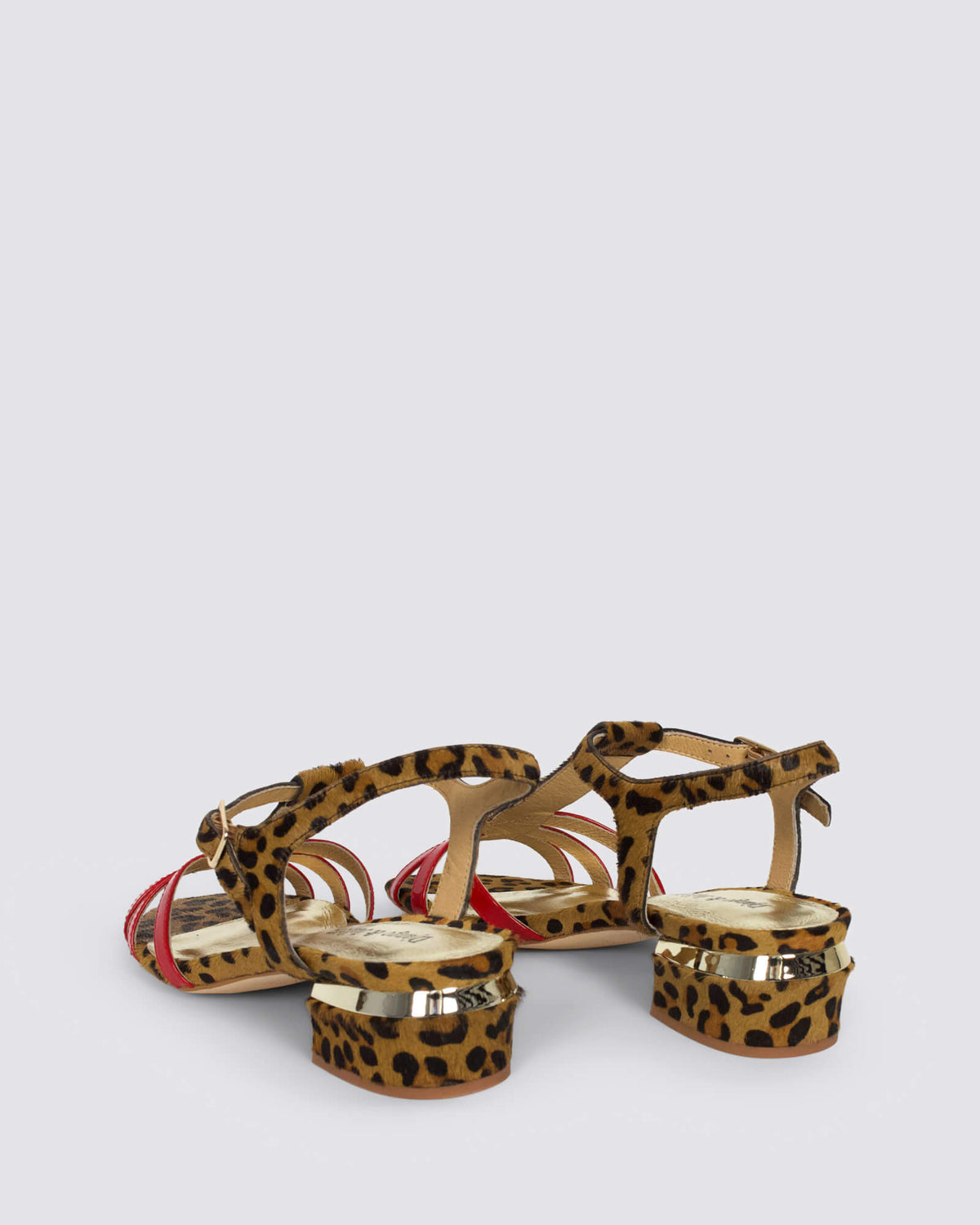 TANGOTS SANDALS RED TAN