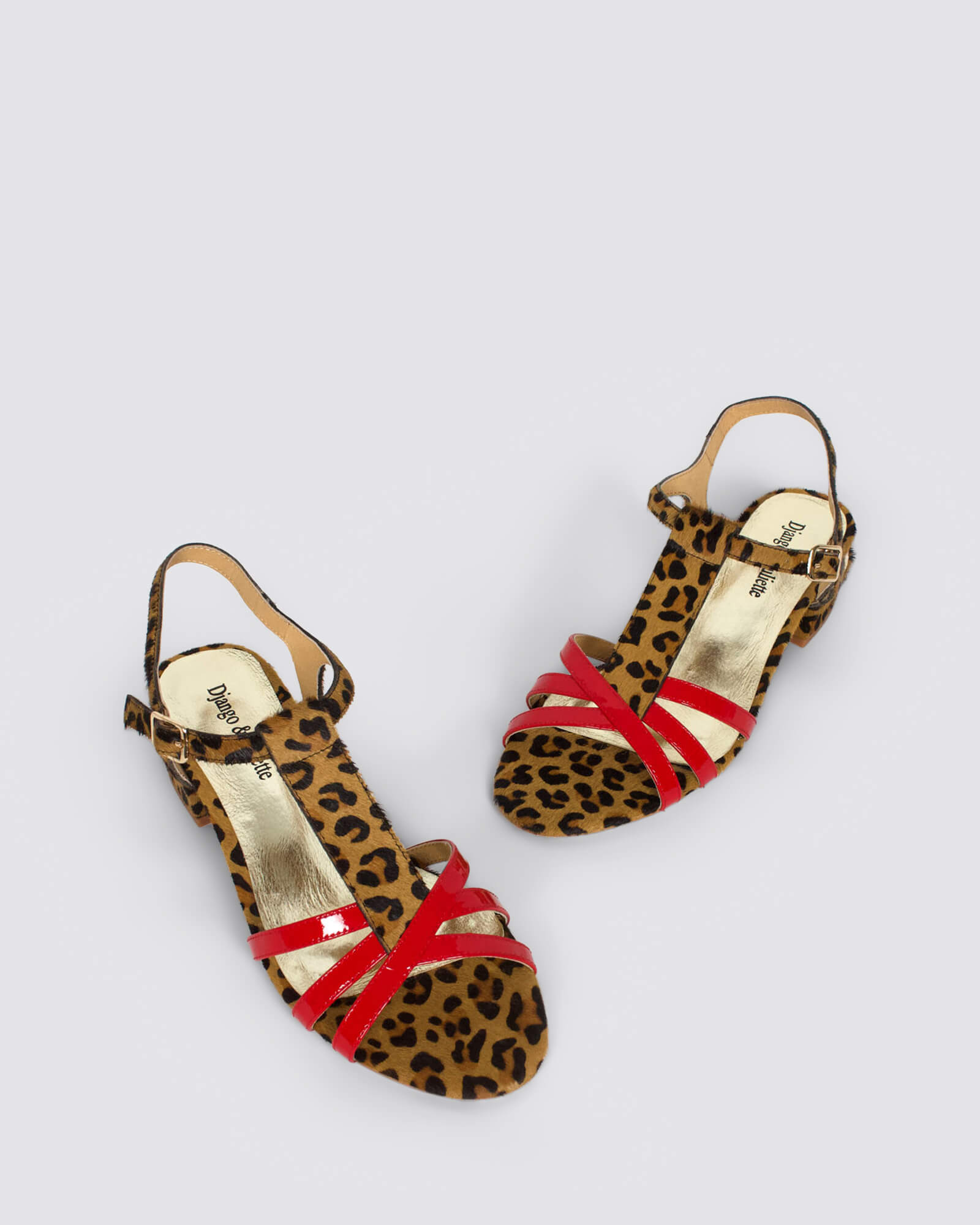 TANGOTS SANDALS RED TAN