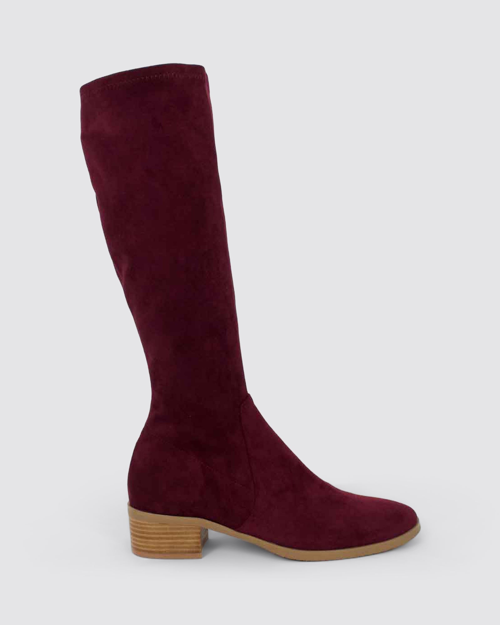 TIMOTHIE KNEE HIGH BOOTS BURGUNDY