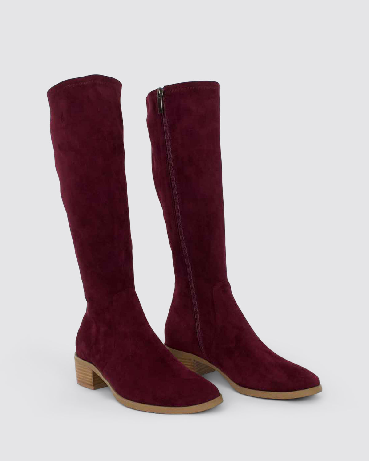 TIMOTHIE KNEE HIGH BOOTS BURGUNDY