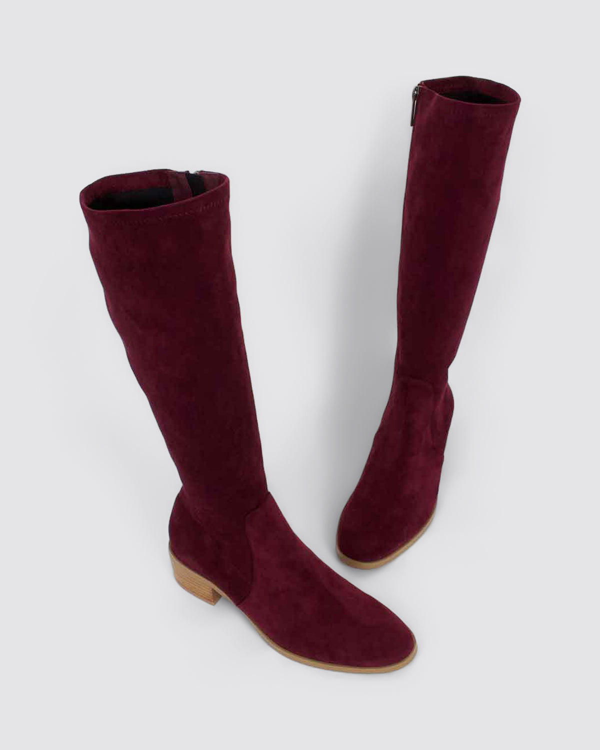 TIMOTHIE KNEE HIGH BOOTS BURGUNDY