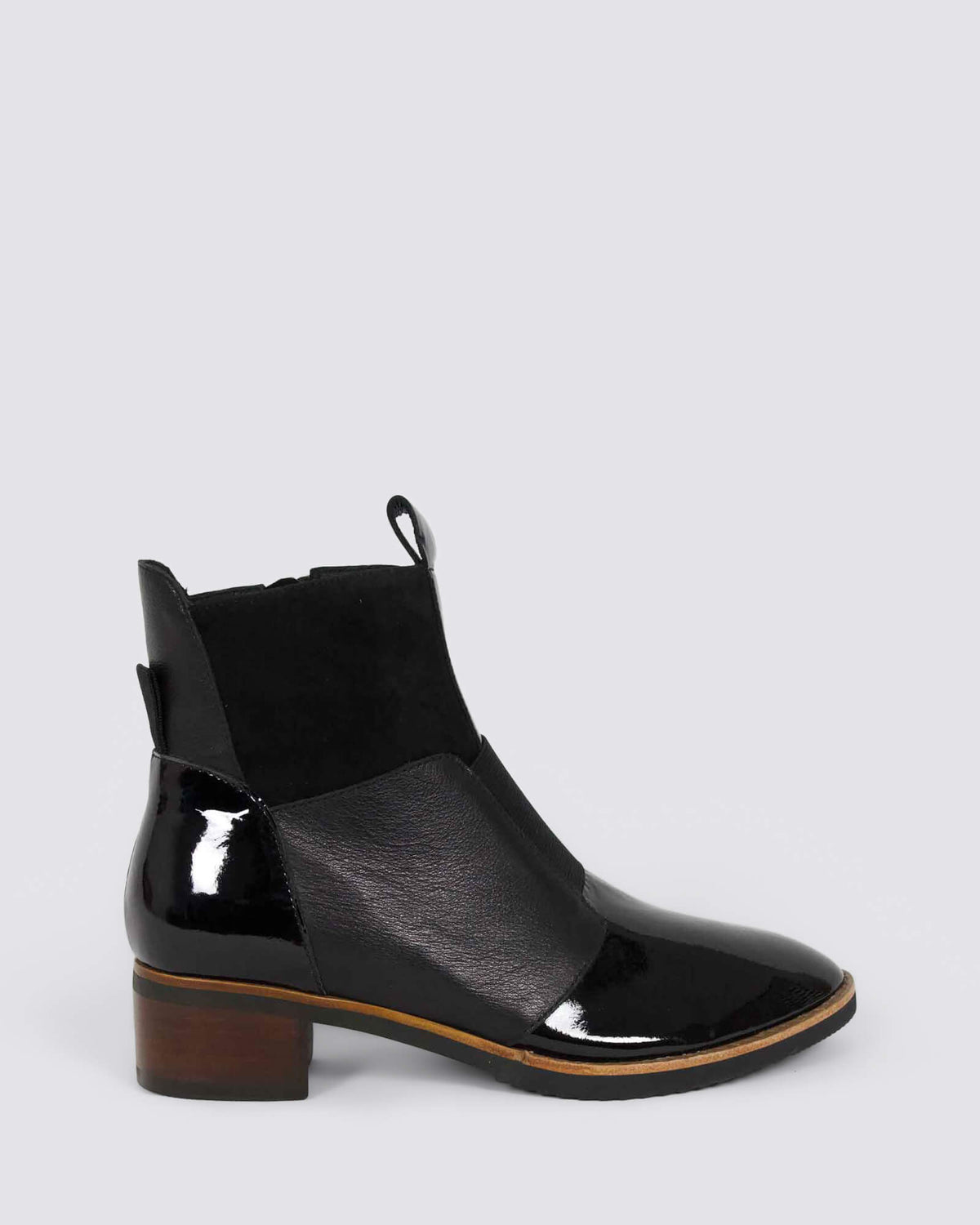 TRAIGS ANKLE BOOTS BLACK MIX