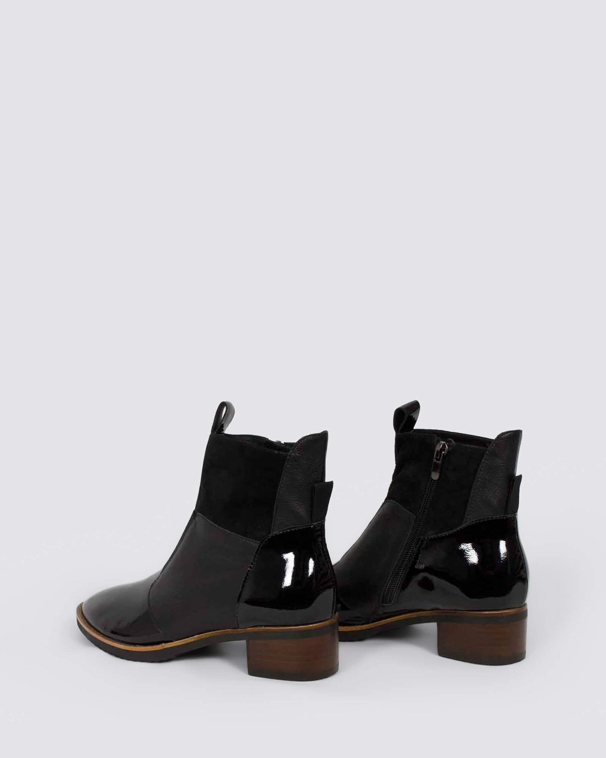 TRAIGS ANKLE BOOTS BLACK MIX