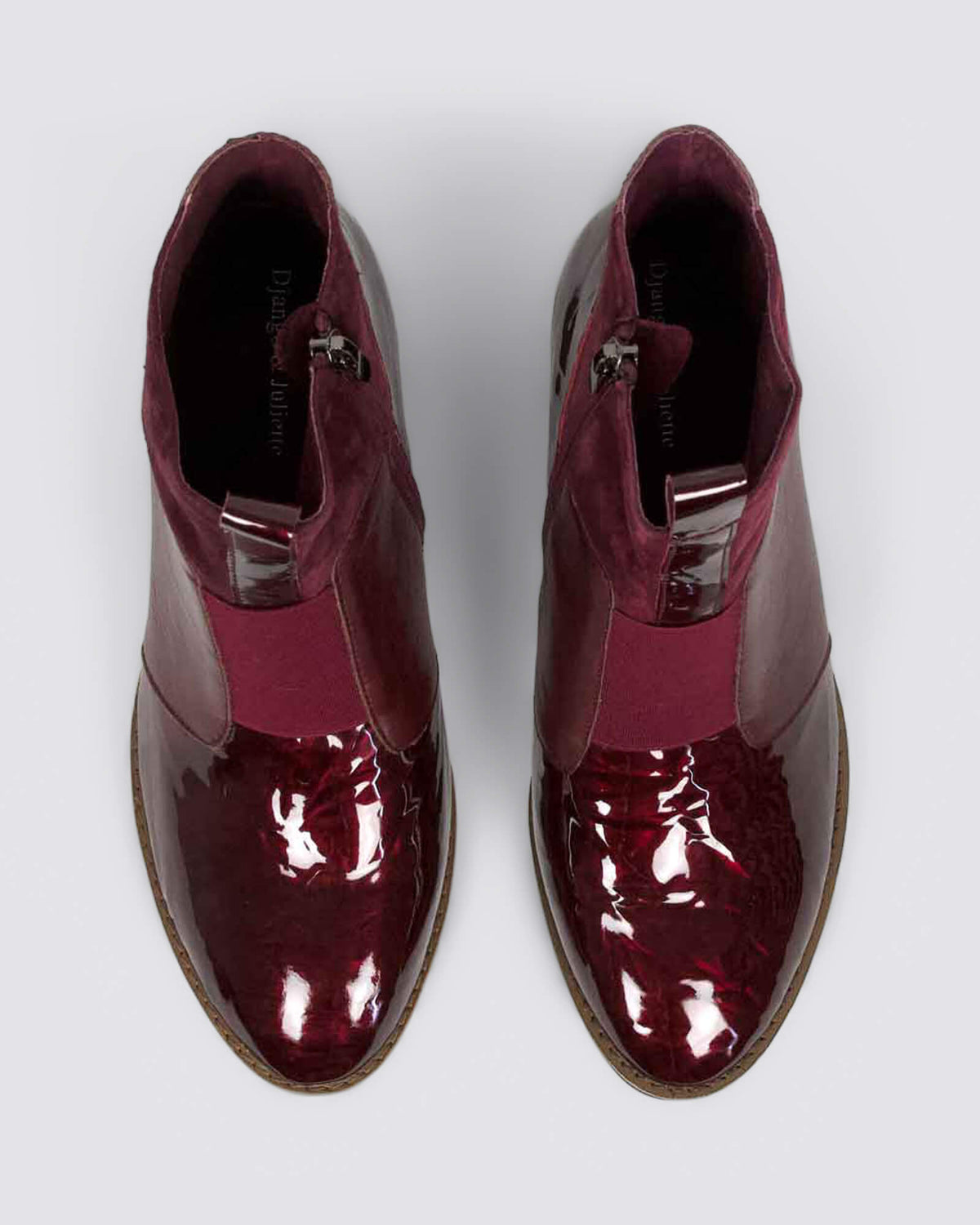 TRAIGS ANKLE BOOTS BURGUNDY MIX
