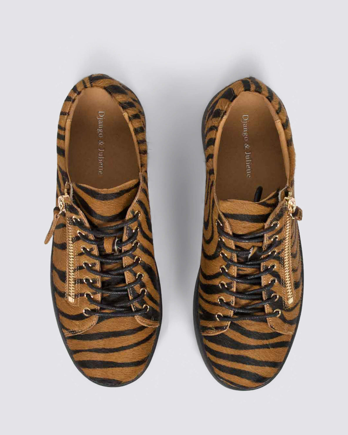 WOLFIE SNEAKERS TAN/BLACK TIGER