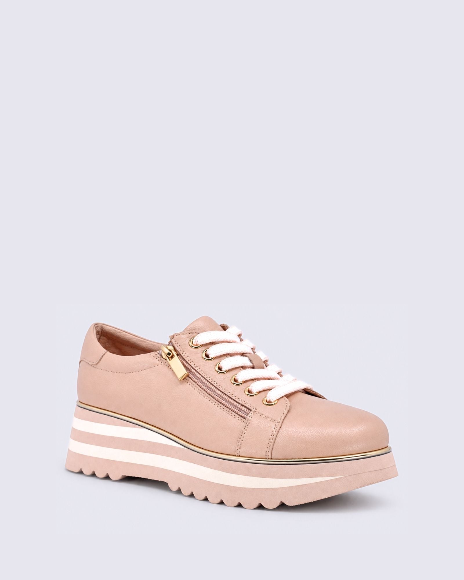 EAMMES CAUSAL LACE UPS ROSE/MILK