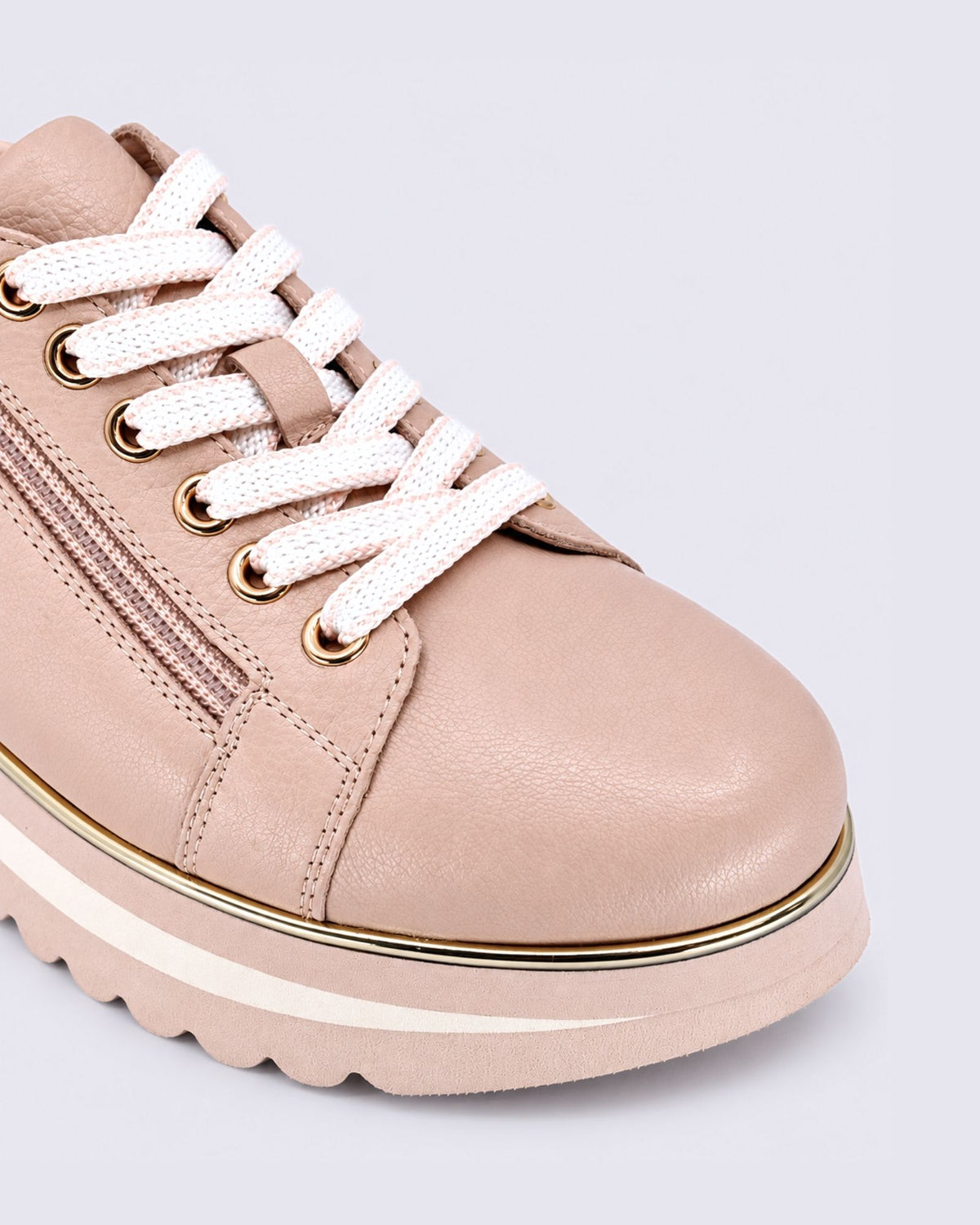 EAMMES CAUSAL LACE UPS ROSE/MILK