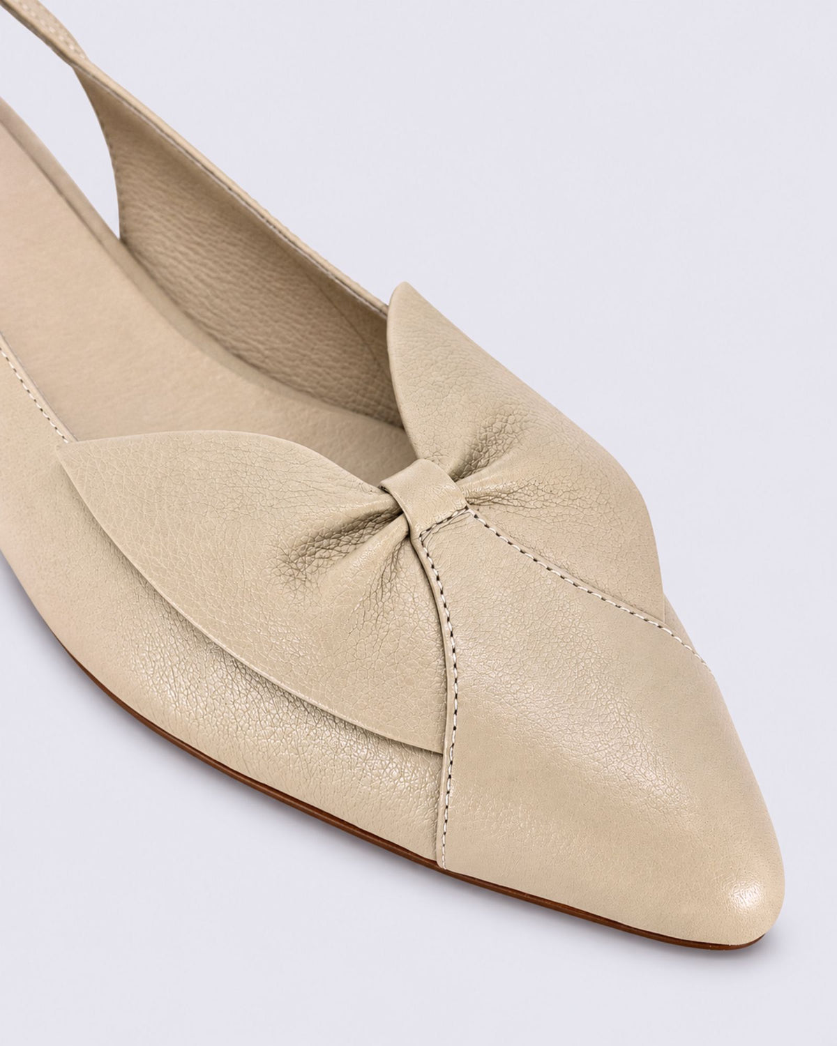 EARLEY SLINGBACK FLATS ALMOND