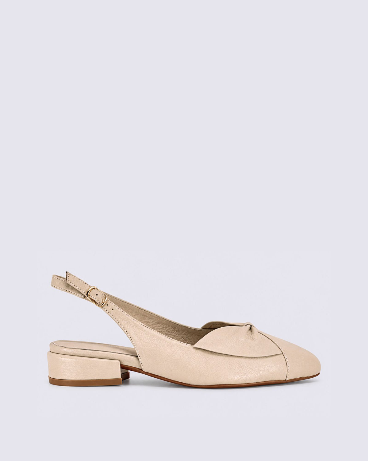 EARLEY SLINGBACK FLATS ALMOND