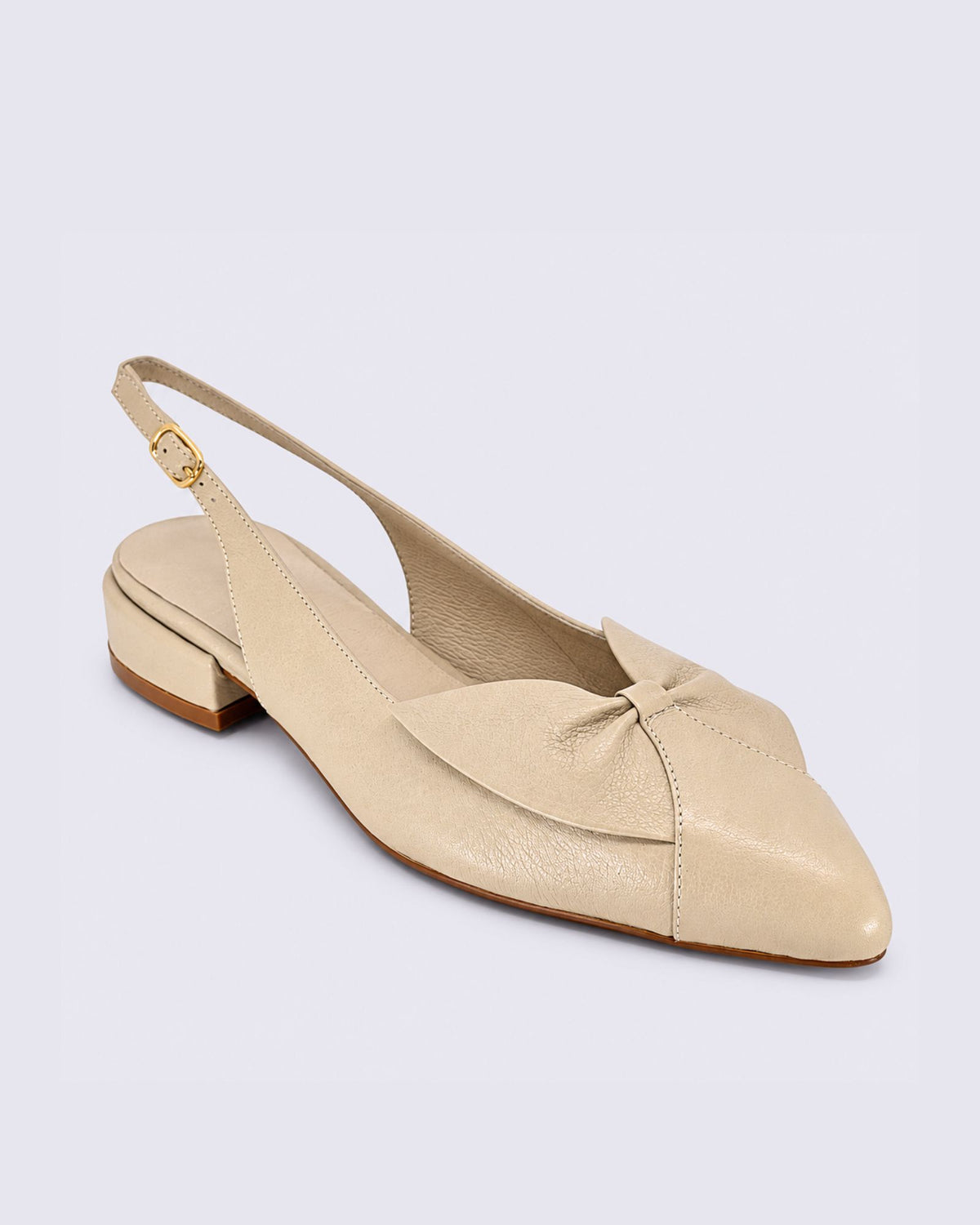 EARLEY SLINGBACK FLATS ALMOND